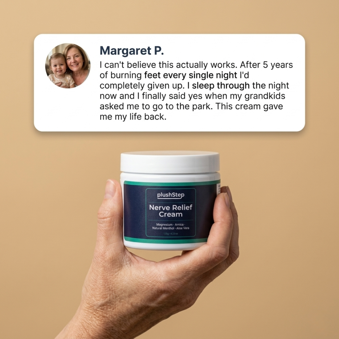 plushStep™ Nerve Relief Cream